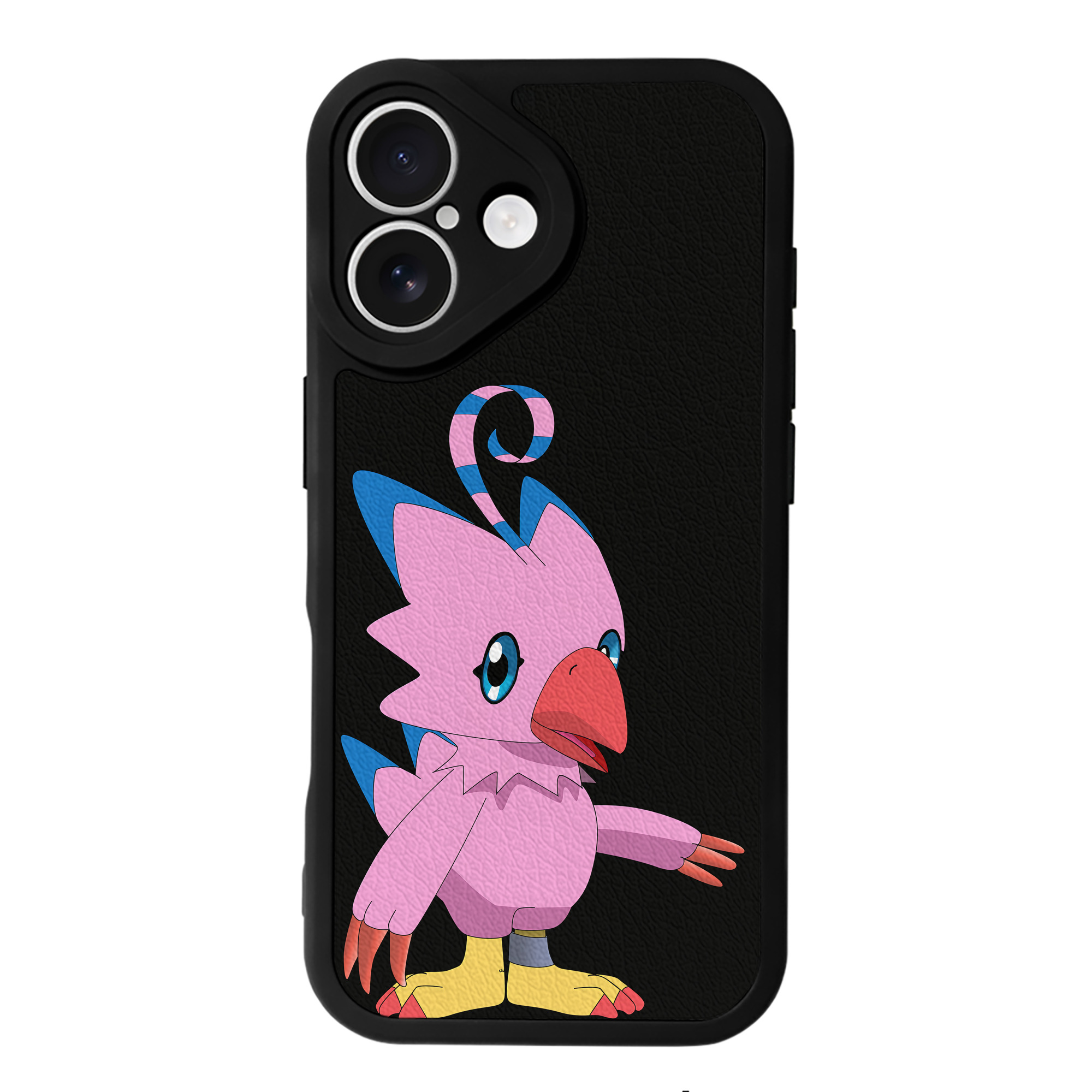 （画像用） Digimon デジタルモンスター/デジモン 【iPhone 16シリーズ対応】シリコンスマホケース（レザー調） 材質：シリコン